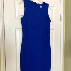 Calvin Klein Blue Textured Sheath Dress, size 6